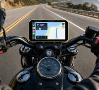 Écran CarPlay sans fil C9 Promax 6,0 pouces pour moto, double caméra embarquée 1080P avec moniteur de pression des pneus TPMS pour moto de tourisme