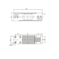Celda de Carga de Punto Único Santwell A649D 60kg 100kg 200kg 500kg, Sensor de Célula de Carga de Aleación de Aluminio para Básculas de Plataforma y de Banco
