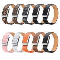 Gelang Jam Tangan Sport OEM Tali Kulit Kustom dengan Logo untuk Whoop Band 5.0 Peak 5 Life MG ECG Who Cares Im Already Late Life