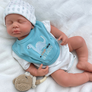 Poupée Nouveau-Né Garçon Câline LouLou 50cm Corps Entier en Silicone Plein Bebe <span class=keywords><strong>Reborn</strong></span> Réaliste Non Peinte Pouvant Aller dans le Bain - Product Image 3