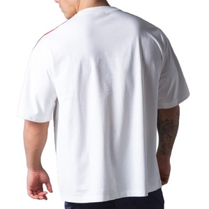 เสื้อยืดออกกำลังกายผู้ชาย แขนสั้น ทรงโอเวอร์ไซส์ เสื้อยืดสไตล์สตรีท เสื้อยืดพิมพ์ลายตามสั่ง พิมพ์ลายซิลค์สกรีน แบบยาว - Product Image 5