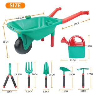 Ensemble d'outils de jardin pour enfants, kit d'outils à main de jouets de jardin avec <span class=keywords><strong>brouette</strong></span> cadeau pour enfants - Product Image 2