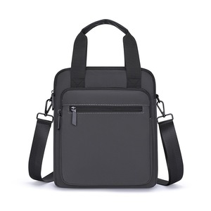 Maletín de Negocios Impermeable de Nailon para Portátil, Bolso Cruzado Casual Vintage para Hombre, Maletín de Cuero PU Suave de Gran Capacidad - Product Image 4