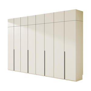 Armoire ultra haute du sol au plafond en panneaux <span class=keywords><strong>OSB</strong></span> 30 28 27 26 25m, chambre à coucher de luxe légère, ensemble de rangement de grande capacité - Product Image 6