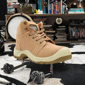 Men's Comfortable Oxford Fabric <b>Safety</b> <b>Shoes</b> Lightweight Anti-Crush Anti-Puncture for <b>Work</b> in Spring for Factory Use - Product Image 2