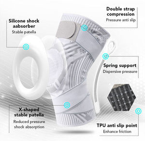 Genouillères de protection articulaire souples, antidérapantes et respirantes pour le football, le basketball et l'entraînement - Product Image 5