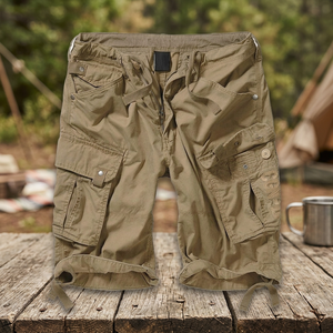 Hommes haute qualité Multi poches Cargo Shorts en gros coton court Cargo Shorts pour hommes - Product Image 3