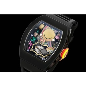 Montre de sport de luxe haut de gamme personnalisée 88 Tourbillon avec visage souriant, automatique, mécanique, en forme de barillet, pour la plongée, de haute qualité - Product Image 1