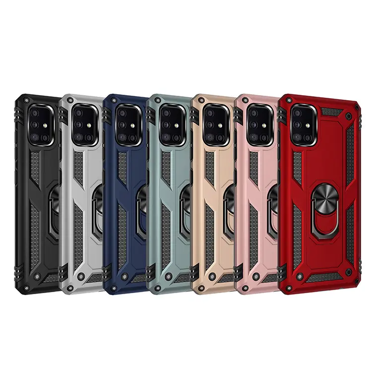 Capa magnética automotiva com suporte de anel, à prova de choque, armadura, para samsung a32, m21, m31, m31s, a12, a52, capinha traseira