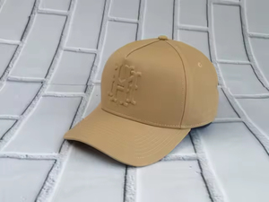 Cap Manufacturer Custom 5 Panel Curved Brim Structured Baseball Cap with Embossed Logo Unisex Adjustable Solid Color Casual <b>Hat</b> - Product Image 2