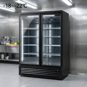 Refrigerador Vertical con Puerta de Vidrio y Ventilador de Enfriamiento ZD-22c(-7.6F), Congelador de Exhibición, <span class=keywords><strong>Vitrina</strong></span> Comercial para Almacenamiento de Alimentos - Product Image 2
