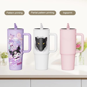 <span class=keywords><strong>Gobelet</strong></span> isotherme en acier inoxydable de 40 oz pour le camping, isolation sous vide 12h pour boissons froides, <span class=keywords><strong>paille</strong></span> pliable, personnalisation OEM - Product Image 3