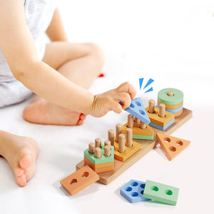 Jouets en bois pour enfants, cadeaux d'<span class=keywords><strong>anniversaire</strong></span> pour garçons et filles d'<span class=keywords><strong>un</strong></span> <span class=keywords><strong>an</strong></span> - Product Image 4