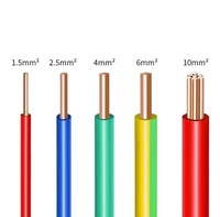 Cable de Cobre BV THW THHN PVC para Construcción y Cableado Doméstico, Sólido, de 1.5mm2 a 10mm2, Venta al Por Mayor