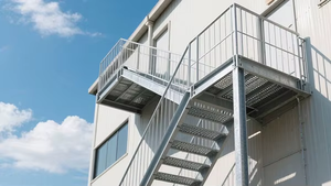 Escalera de Rejilla de Acero Industrial Prefabricada, Garantía de 1 Año, Peldaños de Acero, Rejilla para Pasarelas, Acero al Carbono - Product Image 5