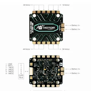 T-Motor VELOX <span class=keywords><strong>V50A</strong></span> 50A 32Bit BLHELI32 4-en-1 ESC Brushless 3-6S Lipo avec Firmware ESC TMOTOR T4 02 30.5x30.5mm pour Drone de Course FPV - Product Image 5