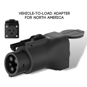 American Standard V2l Adapter Vehicle To Load Discharge Ev Adapter Plug Bidirectional 3kw 5kw J1772 V2l Adapter