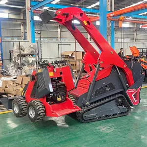 China Micro Skid Steer Loader With Bucket Attachment Hydraulic Small Mini Skid Steer Loader 45HP For Sale