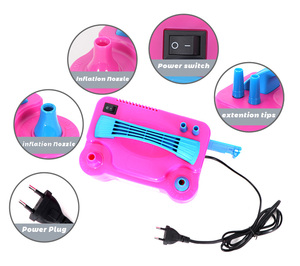 Pompa Elettrica Portatile per <span class=keywords><strong>Palloncini</strong></span> con Singolo Ugello, Colore Rosa Fucsia, <span class=keywords><strong>Gonfiatore</strong></span> Elettrico per Decorazioni - Product Image 6