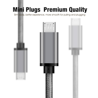Pabrik OEM nilon dikepang kabel pengisi daya telepon mikro Usb 2.4A kabel pengisian cepat kabel Data untuk ponsel