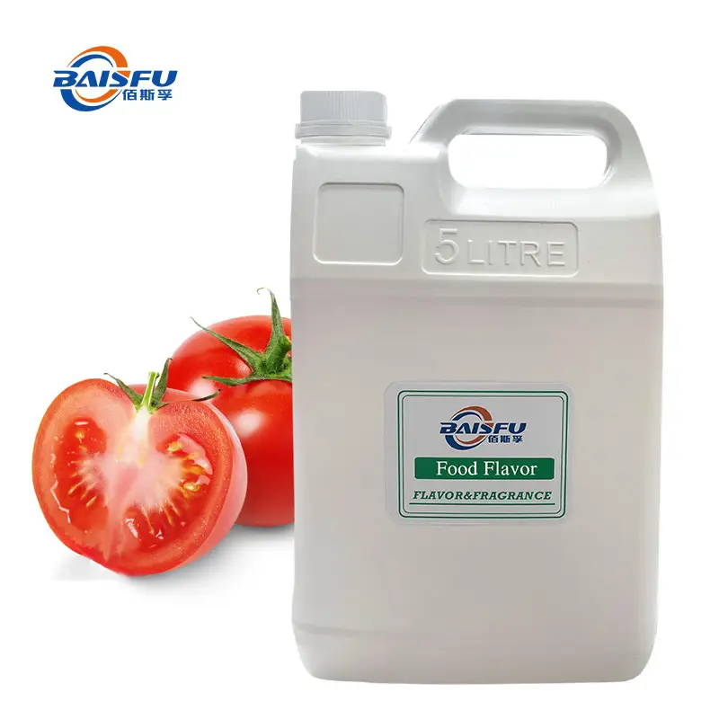 100% Sabor de aceite de tomate Zumo de vegetales frescos naturales Concentrado Sabores y fragancias Muestras gratis