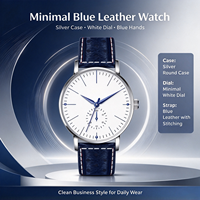 Montre à quartz OEM personnalisée en acier inoxydable, étanche 5 ATM, mouvement japonais, dernière mode, montre-bracelet professionnelle 20 mm, vente en gros usine