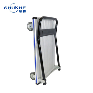 Chariot à main pliable à plateforme roulante pour entrepôt, industriel, en aluminium durable, à quatre roues - Product Image 2