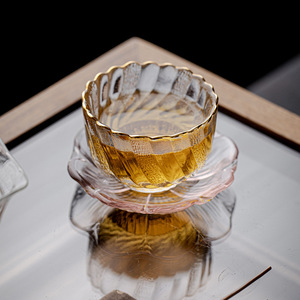 Kung Fu <b>Tea</b> <b>Set</b> Large Master Cup Heat Resistant Glass Teacup Irregular Shape Home Use Afternoon <b>Tea</b> Tasting Cup - Product Image 2