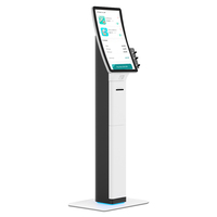 Quiosco de pago y pedidos de autoservicio todo en uno con pantalla táctil curvada de 23,6 pulgadas de pie OEM ODM con SDK y software gratuito