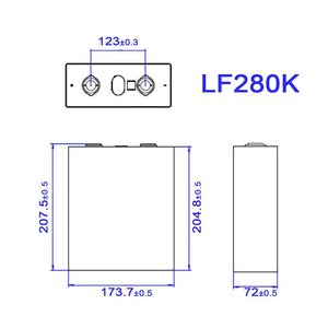 Luyuan 8pcs 280AH (LFP) 3.2V Cells <b>Battery</b> (Bulk, Voltage & IR Matched)--Newest Version - Product Image 5