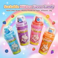 Nouveauté Bonbons Sucables Saveur Thé au Lait 20g Bonbons Durs avec Sucre en Poudre 4 Saveurs Jouets Sucrés pour Enfants Cadeau Vente en Gros