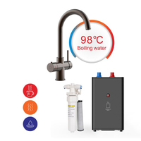 Iwater Haute Qualité Chrome 4 En 1 Mélangeur Chaud Froid Filtration De Cuisine Robinets Et Robinets Chauffe-Eau Électriques Ensemble De Machine À Ébullition