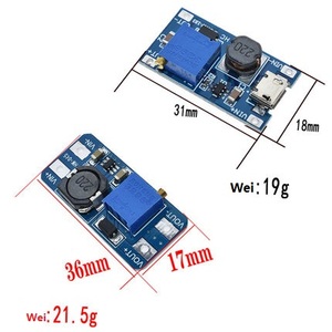 Module d'alimentation DC Step Up <span class=keywords><strong>MT3608</strong></span> pour remplacer XL6009 Micro USB 2A Réglable 2-24V à 28V Module Step-up - Product Image 2