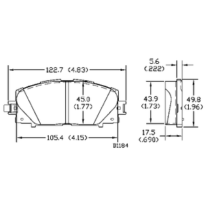 ผู้ผลิตผ้าเบรกอัตโนมัติ D1184-8301 ขายส่งผ้าเบรกเซรามิกสำหรับรถยนต์โตโยต้า พรีอุส ยาริส 04465-52260 - Product Image 5