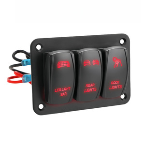 Panneau de commutation à bascule 2 positions SPDT 12-24V IP65 ABS pour la modification de yachts, de camping-cars et de voitures - Product Image 4