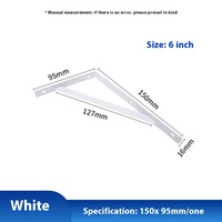 Support triangulaire moderne à angle droit pour étagère murale de cuisine, cadre de support en fer épaissi pour panneau de cloison fixe, usage commercial