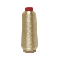 Hilo Metálico de Poliéster Suave Lurex Tipo MS MX MH de 150 Den para Tejido y Bordado, Precio de Fábrica