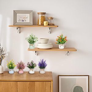 6 pièces de plantes artificielles en pot vert, petites plantes artificielles en pot, mini plantes avec pot pour la décoration de la <span class=keywords><strong>maison</strong></span>, du bureau, de la table - Product Image 5