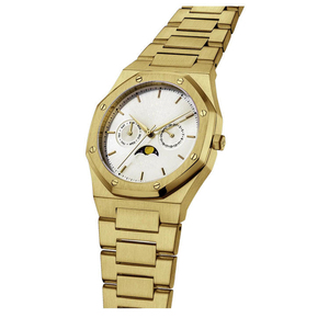 <span class=keywords><strong>Montre</strong></span> à quartz analogique classique de luxe avec <span class=keywords><strong>bracelet</strong></span>, mouvement Citizen en acier inoxydable, résistante à l'eau 5 ATM, style décontracté chic pour affaires - Product Image 4