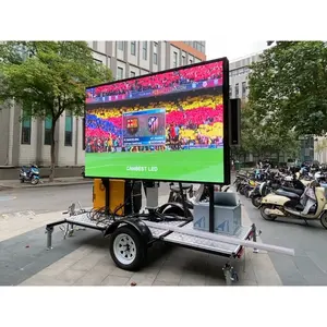 Hd 패널 옥외 영화 영상 벽 광고 표시를 위한 이동할 수 있는 디지털 방식으로 게시판 트레일러 Led 스크린