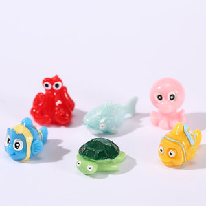 Ornements en résine d'animaux marins, mini décorations d'aquarium, ensemble de poissons, tortues, requins et pieuvre pour la décoration de réservoir - Product Image 4