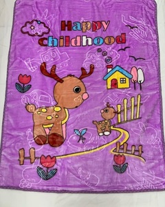 Cobertor Infantil Personalizado de Fábrica em Raschel Grosso com Estampa de Desenho Animado em Relevo, Dupla Camada Reversível, Quente para o Inverno - Product Image 2