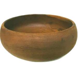 Top Seller Unique Design kitchenware Teak Wood Calabash Salad bowl