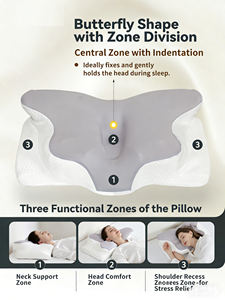 <span class=keywords><strong>Oreiller</strong></span> ergonomique en mousse à mémoire de forme pour soulager la douleur, <span class=keywords><strong>oreiller</strong></span> cervical pour dormeurs latéraux, <span class=keywords><strong>oreiller</strong></span> orthopédique pour lit - Product Image 5