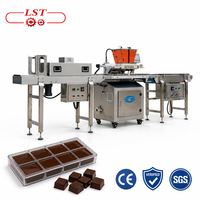 Chaîne de production automatique certifiée CE pour machine à chocolat, déposeur monodose, pour bonbons, biscuits et pâtisseries