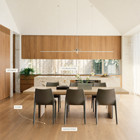 Solution d'aménagement d'espace sur mesure pour toute la maison, style scandinave moderne, avec cuisine intégrée pour projets résidentiels