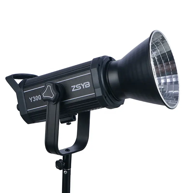 ZSYB 300W Daylight Dimming Remote Continuous Cob Video LED Fill Light For Portrait Photography Studio Film Shooting
