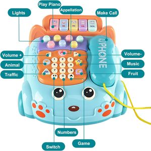Jouets musicaux éducatifs pour bébés, téléphones de simulation pour enfants de 0 à 6 mois, téléphone portable éducatif pour bébés - Product Image 4