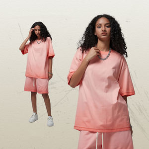 T-shirt pour homme de haute qualité, 220 GSM, 100% coton tricoté, respirant, lourd, surdimensionné, taille plus, manches courtes, uni, logo personnalisé - Product Image 6