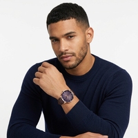 Montre-bracelet mécanique automatique pour homme, personnalisable, en gros et au détail, en cuir, étanche, avec calendrier et multifonction